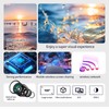 Portable Projector, 1080P Home Theater Projector with 180 Degree Rotatable,