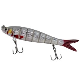 Bestac Topwater Fishing Lures Set for Freshwater and Saltwater,Lifelike Multi Jointed Swimbaits, Slow Sinking Bass Fishing Lure Designed for Professional Anglers (#11)