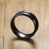 MMTTAO Men's Titanium Ring Wedding Band for Men Women 8MM