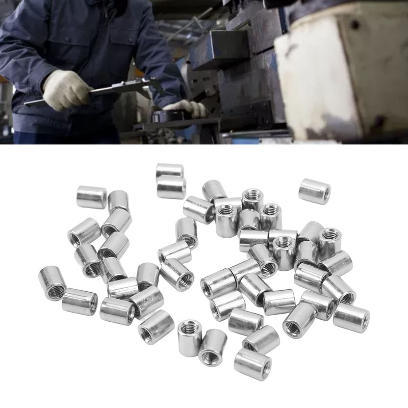 50 Pieces Internal Thread Coupling Nut Set M5 x 0.8