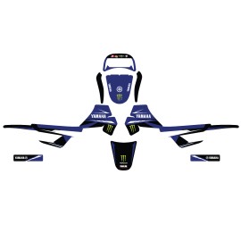 YAMAHA PW50 FACTORY TEAM GRAPHICS GLOSS DECAL STICKER MX LAMINATION 1990-2021