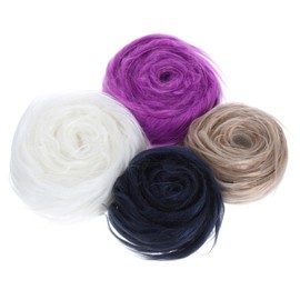 DOITOOL 4pcs Faux Fur Fabric Patches for DIY Craft Costume Decoration Soft Handmade Beard Material Chair Cover Seat Cushion Pad Winter Style Versatile Festive Use