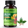 NATURELO NATURELO Vegan Iron Supplement with Vitamin C and Organic