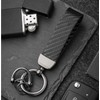 TONAUA Universal Key Chain for Mazda Cars, Carbon Style, Black,