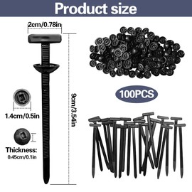 Pack of 100 Nylon Cable Ties Buckle, Nylon Universal Cable Tie Buckle, Multi-Purpose Plastic Cable Ties for Bodywork, Tool for Daily Repairs