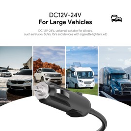 HKY Car Charger USB C 100W, 12V-24V USB-C Power Supply Car Charger for Surface Go/Book 2, MacBook Pro 15"/13", Dell Latitude 5280 5480 5580 7280, XPS 12 9250, XPS 13 9350