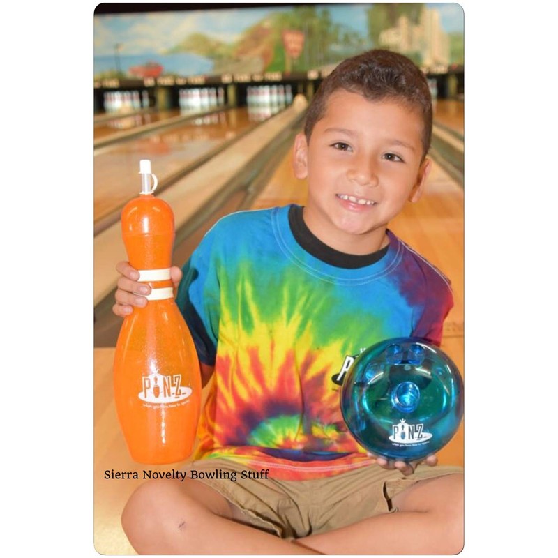 Large Bowling Pin Water Bottle - 32 ounce (Orange)