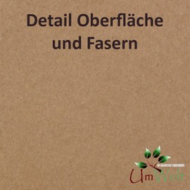 25x Vintage Kraftpapier DIN A4 410gr Natur-braunes Recycling-Papier Bastel-Karton Künstler-Karton Künstler-Pappe - Umwelt by Gustav NEUSER
