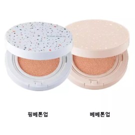 Tonfitseon [얇착쿠션/다크닝제로] 톤핏선 비건 선쿠션 2종 택1 (핑베톤업/베베톤업)SPF50+ PA++++ [Thin Cushion/Darkening Zero] Tone Fit Vegan Sun Cushion 2 Types Choose 1 (Pink Beige Tone Up/Bebe Tone Up) SPF50+ PA++++ [Pink Beiton Up (Pink Beige Semi-Matte)]