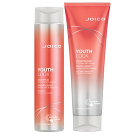 YouthLock Shampoo & Conditioner Set Formulated with Collagen | Youthful Body & Bounce | Reduce Breakage & Frizz | Free of SLS/SLES Sulfates | 10.1 Fl Oz (Pack of 2)