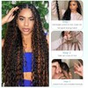 Ombre Brown Human Braiding Hair Water Wave 2 Bundles/Pack 100g
