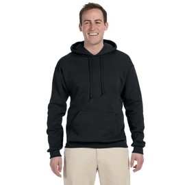 Jerzees 8 oz., 50/50 NuBlend Fleece Pullover Hood (996)- BLACK,L