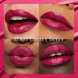 FOCALLURE Metallic Liquid Lipstick,Non Stick Cup Lip Gloss,High Impact Lip Color with Transfer-proof Wear,Long Lasting & Waterproof Lipstick Makeup for Women,RD05 CHERRY BERRY