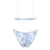 VOLAFA - Bikini triangular para mujer, con estampado de volantes,