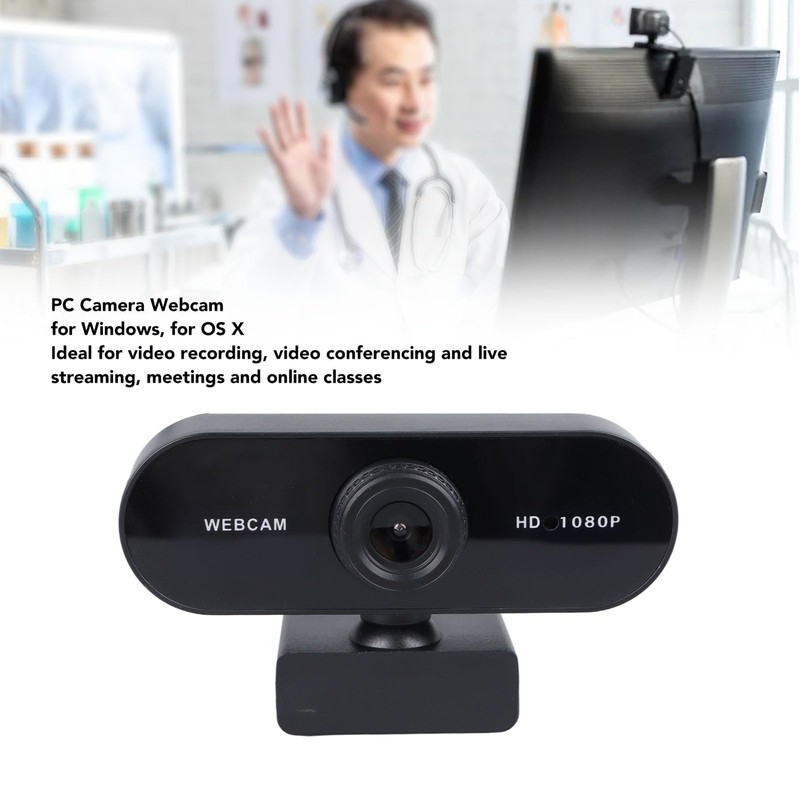 Yanmis Webcam 1080P with Microphone Computer Camera in HD 1080P