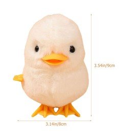 Toyvian Wind Up Duck Toy Cute Plush Duck Toy Wind Up Chicken Toy for Kids Easter Basket Stocking Filler Party Supplies Gift Bag Filler Gifts