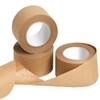 SBYURE 3 Pack Brown Packing Tape,Water Activated Tape Brown Paper