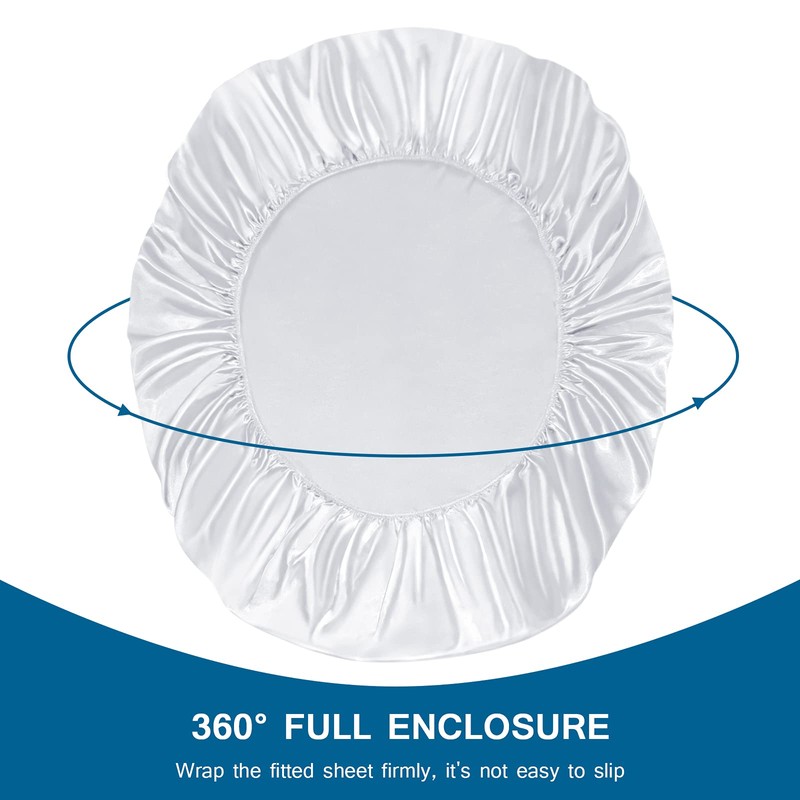 Massage Table Fitted Sheets White, Fitted Massage Table Protective Cover