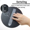 2 PCS Folding Ruler, 30cm Foldable Ruler Clear Ruler 15