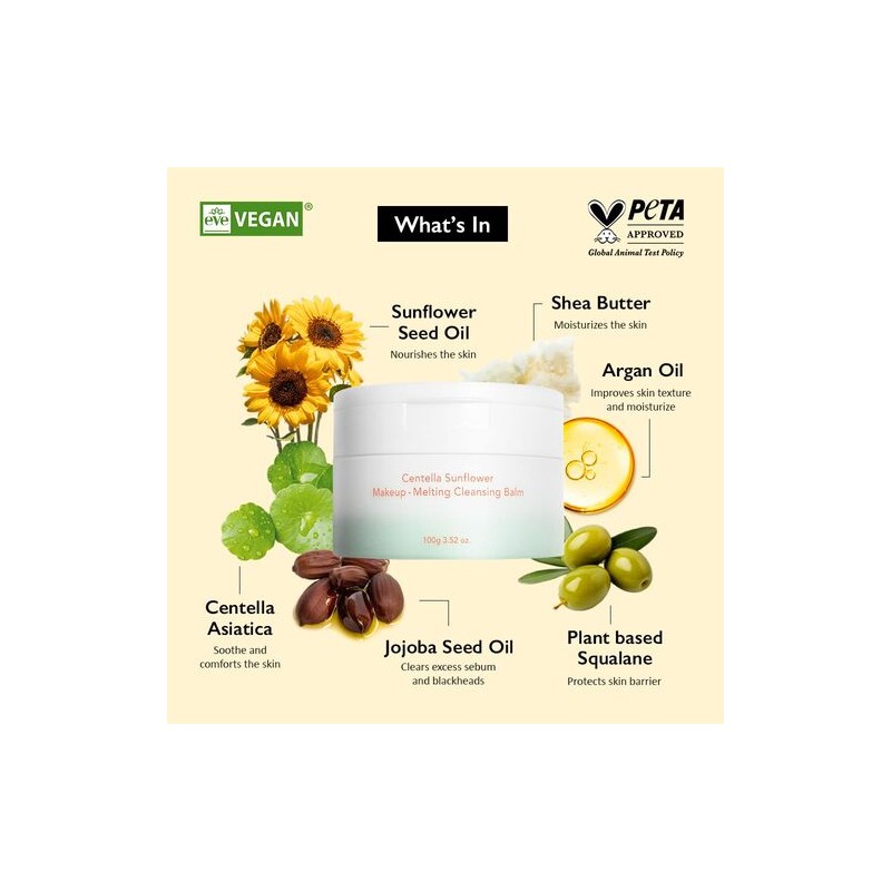 haruharu wonder [haruharu wonder]Centella Sunflower Makeup Melting Cleansing Balm 100g