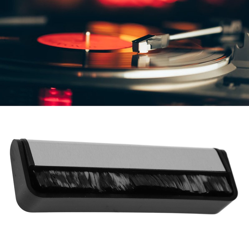 Vinyl Record Brush Non Static Carbon Fiber for Cleaning Turntables