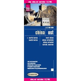 Reise Know-How Landkarte China, Ost (1:2.700.000): world mapping project: World Mapping Project. + North Korea, South Korea. Reiß- und wasserfest