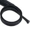 ISOLATECH Braided Sleeve, Cable Duct, Black, Sold by the Metre,