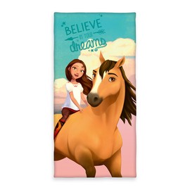 Herding Spirit Velour Towel, Cotton, Multi-Coloured, 75 x 150 cm