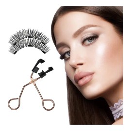 Pestañas Postizas Magnéticas Kit Con Aplicador Clip Pestañ