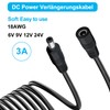 YINGAYOU DC Power Extension Cable 5.5mmx2.1mm 18AWG DC Cable Male