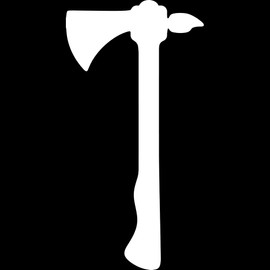 Decal Stickers Of Tomahawk Silhouette Funny (White) Premium Waterproof Vinyl Decal Stickers For Laptop Phone Accessory Helmet Car Window Mug Tuber Cup Door Wall Decoration ANDSKUS049552WH070722