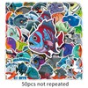 50Pcs Piranha Stickers for Water Bottle,Scrapbook,Bike,Guitar,Laptop, Computer,Skateboard,Motorcycle,Luggage,Suitcase,Cool Cute Fish Vinyl