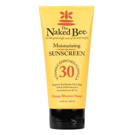 The Naked Bee Vitamin C Face & Body Sunscreen Protection (5.5 Oz) - Suncreen Moisturizing Vitamin C Cream - Sunblock - Sunflower Oil & Aloe with Spf 30