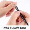 Cuticle Fork, 6 Pieces Cuticle Trimmer, Cuticle Pusher, Stainless Steel