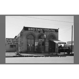 1937 Bird Cage Theater Saloon PHOTO Tombstone WILD WEST Brothel Wyatt Earp Poker