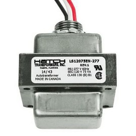 Hatch Lighting LS120-75EN-277 Hardwired LED Step Down Transformer 277 Volt AC Primary 120 Volt AC Secondary 75 Watt