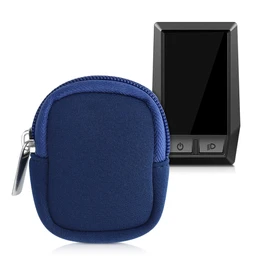 kwmobile Case Compatible with Bosch Kiox/Kiox 300 - E-Bike Computer Neoprene Case - Protective Bag Dark Blue