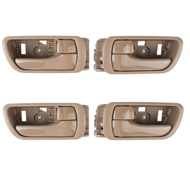 4PCS Interior Inside Door Handle Fit for Toyota Camry 2002 2003 2004 2005 2006 Front Rear Left Driver Right Passenger Side Beige