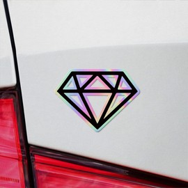 Holographic Decal Stickers Of Diamond Silhouette 2 Premium Waterproof Vinyl Decal Stickers For Laptop Phone Accessory Helmet Car Window Mug Tuber Cup Door Wall Decoration ANDVER3711991HO110322