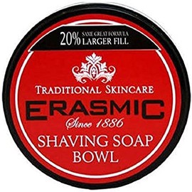 THREE PACKS of Erasmic Shaving Soap Bowl 90g