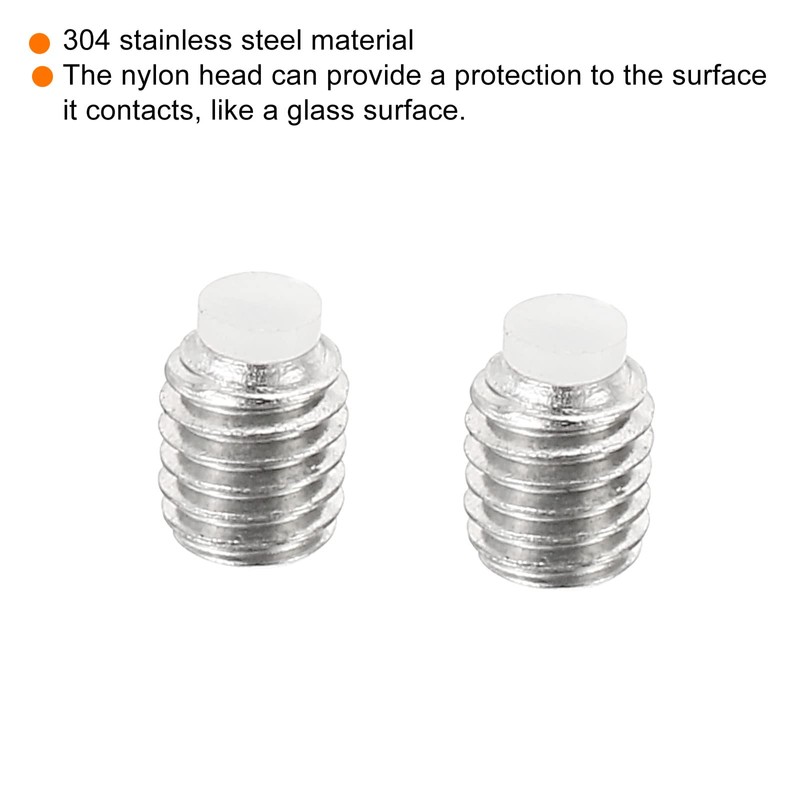 PATIKIL M5x6mm Grub Screw, 5 Pack Metric Hex Socket Head