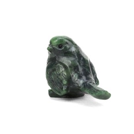 gemshan Bird Statue -Jade Figurines Carved Animal Decor Bird Statue Jade Stone Birds Decorative Ornaments Jade Collection for Garden Living Room, Bedroom, Office Desktop