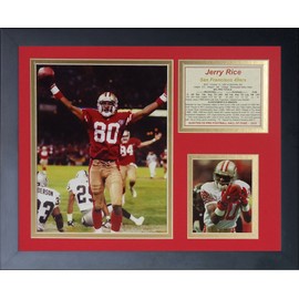 Legends Never Die Jerry Rice Touchdown Framed Photo Collage, 11x14-Inch, (11440U)