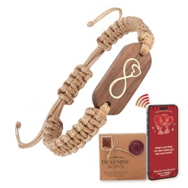 Love Bracelet with NFC Technology, Inspirational Bracelets for Women, Friendship Bracelet for Best Friend, Wife, or Sister, Trendy Knot Bracelet for Women, Thoughtful Mother Daughter Gift or Forever Bracelet for Loved Ones (Infinity Bracelet)