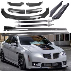 Unbranded Front Bumper Lip Rear Splitter Spoiler Side Skirt Carbon Fiber For Pontiac G8 GT