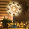 LAMPHOME 12" 10L Christmas Snowflake Tree Topper (Gold), Christmas Star