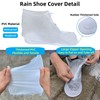 LSDWL Waterproof Shoe Covers,PVC Non-slip Overshoes with Zipper,Reusable Galoshes for