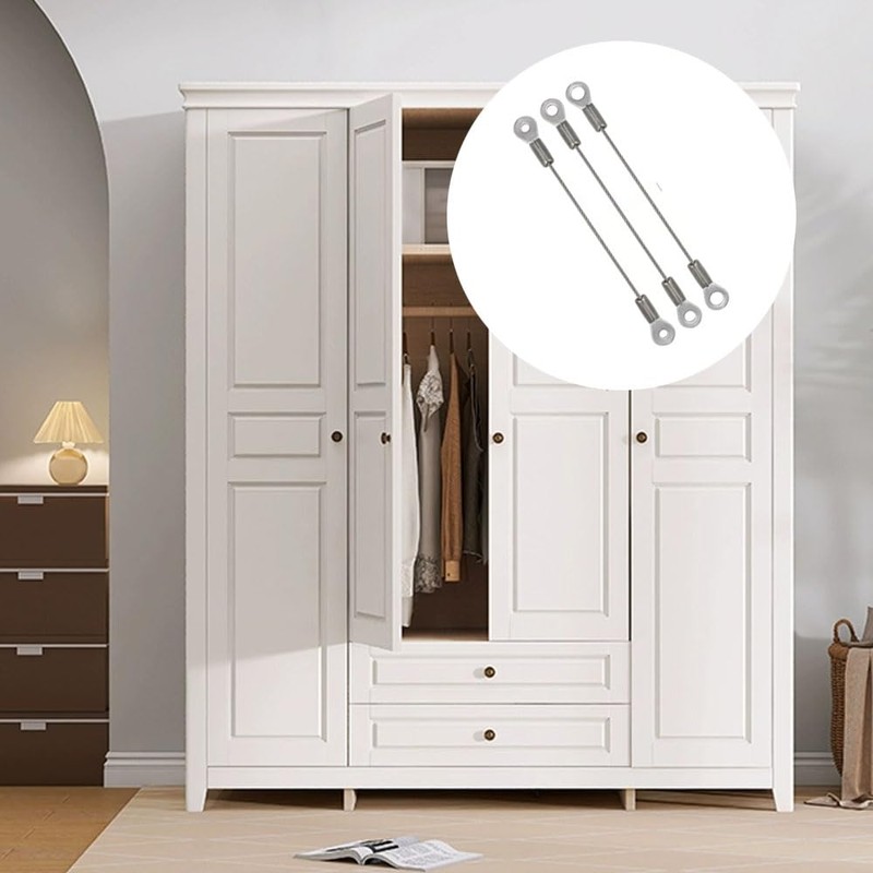 Cabinet Door Restraint,Cabinet Hinge Limiter,Door Opening Angle Protector with Mounting