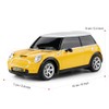 Mini Cooper S Yellow 1:24 RC Toy Car, Remote Control