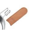 Camping Moon S-PT Shera Cup Leather Steering Wheel Cover, Genuine